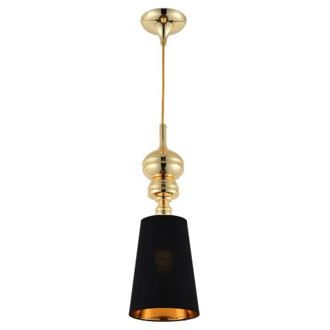 Lampa wisząca QUEEN-1 złoto czarna 18 cm Lampa wisząca QUEEN-1 złoto czarna 18 cm
