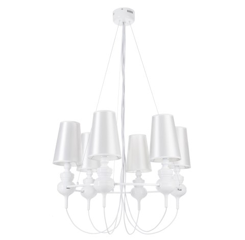Lampa wisząca QUEEN-6 biała Lampa wisząca QUEEN-6 biała