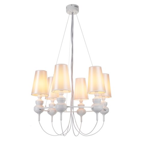 Lampa wisząca QUEEN-6 biała Lampa wisząca QUEEN-6 biała