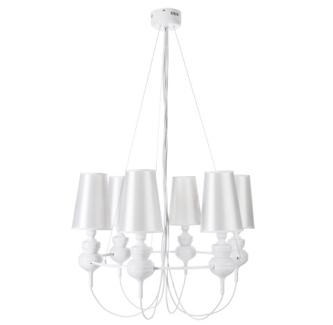 Lampa wisząca QUEEN-6 biała Lampa wisząca QUEEN-6 biała