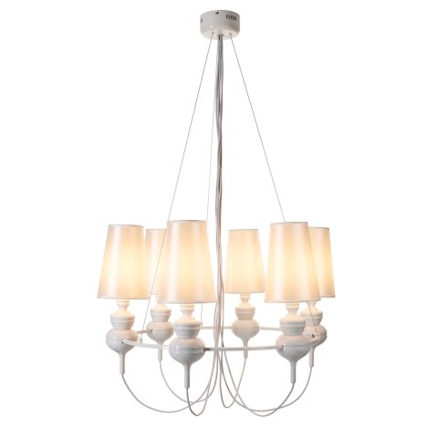 Lampa wisząca QUEEN-6 biała Lampa wisząca QUEEN-6 biała