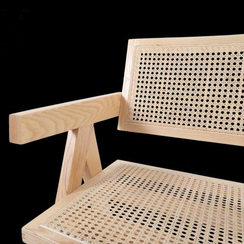 Krzesło BOHO drewniane w kolorze naturalnym z podłokietnikami Krzesło BOHO drewniane w kolorze naturalnym z podłokietnikami