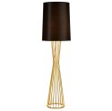 Lampa podłogowa FILO-1 czarno - złota 145 cm