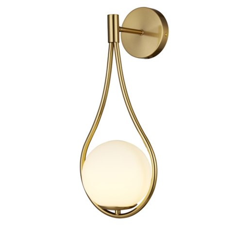 Lampa ścienna DROP biało złota 45 cm Lampa ścienna DROP biało złota 45 cm