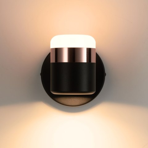 Lampa ścienna POCCO LED czarna 16 cm Lampa ścienna POCCO LED czarna 16 cm