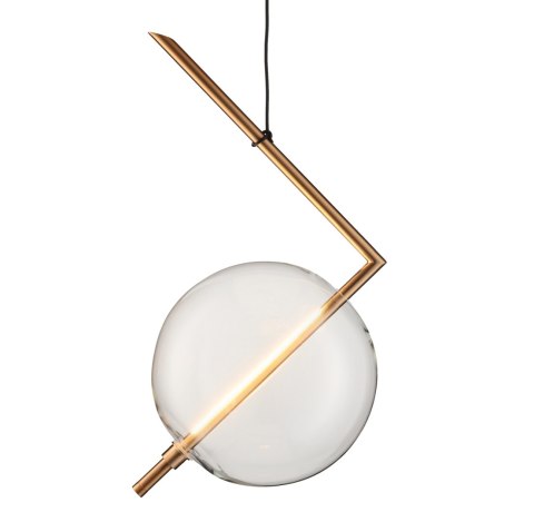 Lampa wisząca AMORE - 1 LED złota 24 cm Lampa wisząca AMORE - 1 LED złota 24 cm