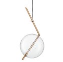 Lampa wisząca AMORE - 1 LED złota 24 cm