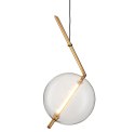 Lampa wisząca AMORE - 1 LED złota 24 cm