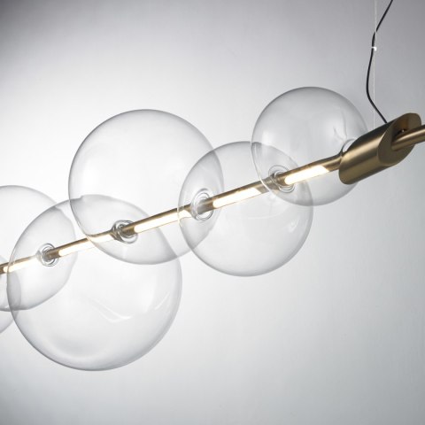 Lampa wisząca AMORE LED złota 153 cm Lampa wisząca AMORE LED złota 153 cm