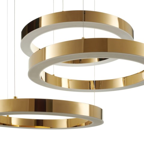 Lampa wisząca CIRCLE 60+60+60 LED złoty połysk na 1 podsufitce Lampa wisząca CIRCLE 60+60+60 LED złoty połysk na 1 podsufitce