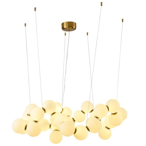 Lampa wisząca CORALLI-100 biało-mosiężna 100 cm Lampa wisząca CORALLI-100 biało-mosiężna 100 cm