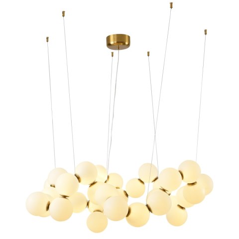 Lampa wisząca CORALLI-100 biało-mosiężna 100 cm Lampa wisząca CORALLI-100 biało-mosiężna 100 cm