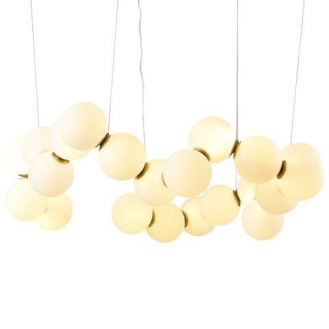 Lampa wisząca CORALLI-80 biało-mosiężna 80 cm Lampa wisząca CORALLI-80 biało-mosiężna 80 cm