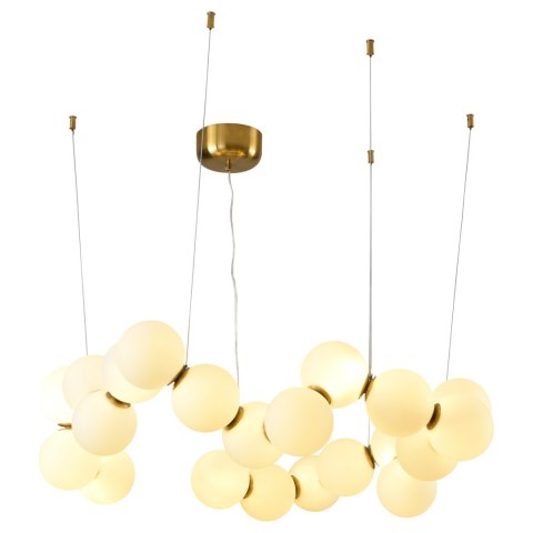 Lampa wisząca CORALLI-80 biało-mosiężna 80 cm Lampa wisząca CORALLI-80 biało-mosiężna 80 cm
