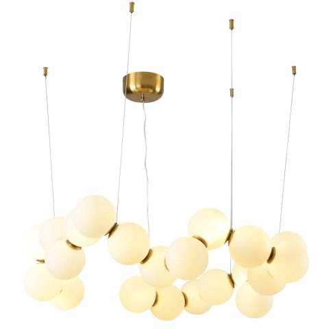 Lampa wisząca CORALLI-80 biało-mosiężna 80 cm Lampa wisząca CORALLI-80 biało-mosiężna 80 cm