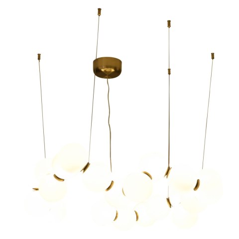 Lampa wisząca CORALLI-80 biało-mosiężna 80 cm Lampa wisząca CORALLI-80 biało-mosiężna 80 cm