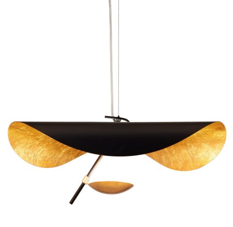 Lampa wisząca ENIGMA LED czarno złota 40 cm Lampa wisząca ENIGMA LED czarno złota 40 cm
