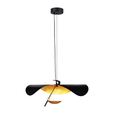 Lampa wisząca ENIGMA LED czarno złota 40 cm Lampa wisząca ENIGMA LED czarno złota 40 cm