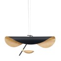 Lampa wisząca ENIGMA LED czarno złota 40 cm