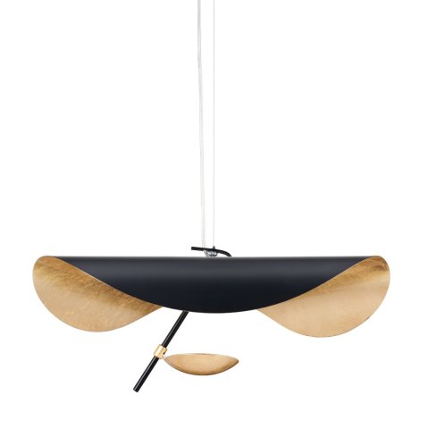 Lampa wisząca ENIGMA LED czarno złota 40 cm Lampa wisząca ENIGMA LED czarno złota 40 cm