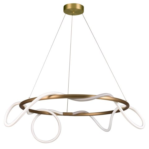 Lampa wisząca FANTASIA ROUND LED złota 60 cm Lampa wisząca FANTASIA ROUND LED złota 60 cm