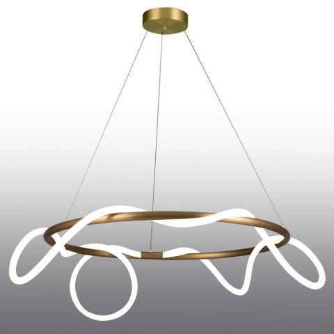 Lampa wisząca FANTASIA ROUND LED złota 60 cm Lampa wisząca FANTASIA ROUND LED złota 60 cm