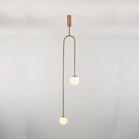 Lampa wisząca LOOP złota 123 cm Lampa wisząca LOOP złota 123 cm