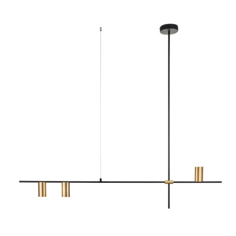 Lampa wisząca LUNGO czarno złota 135 cm Lampa wisząca LUNGO czarno złota 135 cm