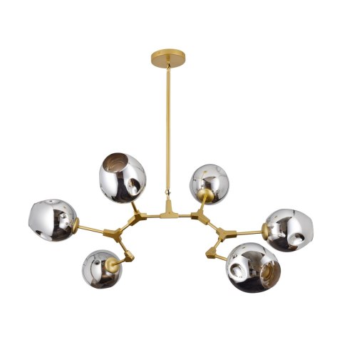 Lampa wisząca MODERN ORCHID-9 złoto szara 150 cm Lampa wisząca MODERN ORCHID-9 złoto szara 150 cm