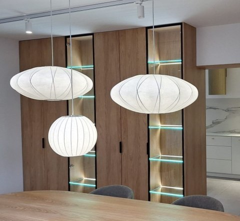 Lampa wisząca SILK X-shape biała 60 cm Lampa wisząca SILK X-shape biała 60 cm