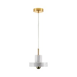 Lampa wisząca UNIVERSO marmurowo złota 18 cm