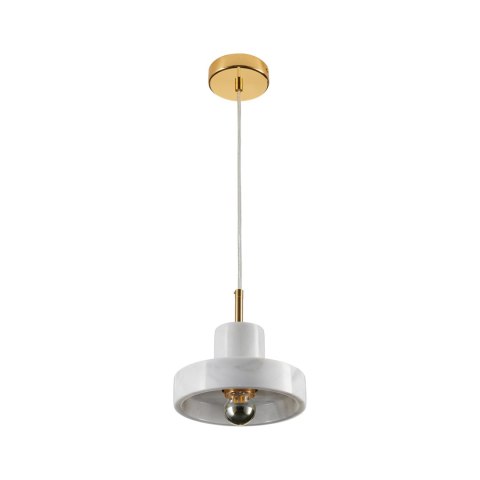Lampa wisząca UNIVERSO marmurowo złota 18 cm Lampa wisząca UNIVERSO marmurowo złota 18 cm