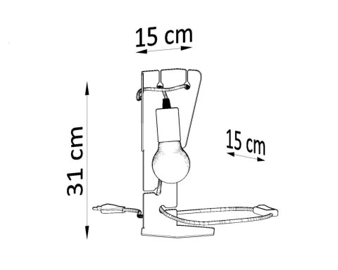 Lampa biurkowa ARBY biała Lampa biurkowa ARBY biała