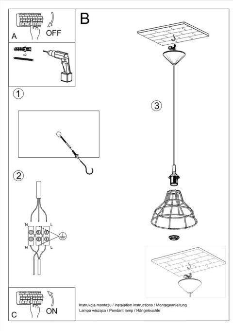 Lampa wisząca ANATA biała Lampa wisząca ANATA biała