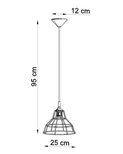 Lampa wisząca ANATA czarna Lampa wisząca ANATA czarna
