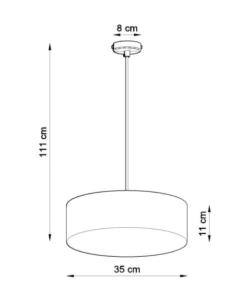 Lampa wisząca ARENA 35 biała Lampa wisząca ARENA 35 biała