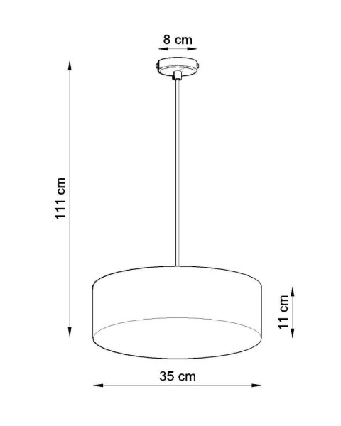 Lampa wisząca ARENA 35 szara Lampa wisząca ARENA 35 szara