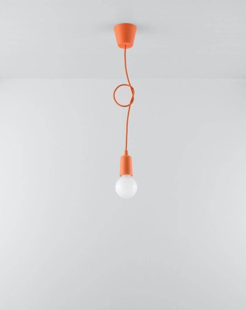 Lampa wisząca DIEGO 1 pomarańczowy Lampa wisząca DIEGO 1 pomarańczowy