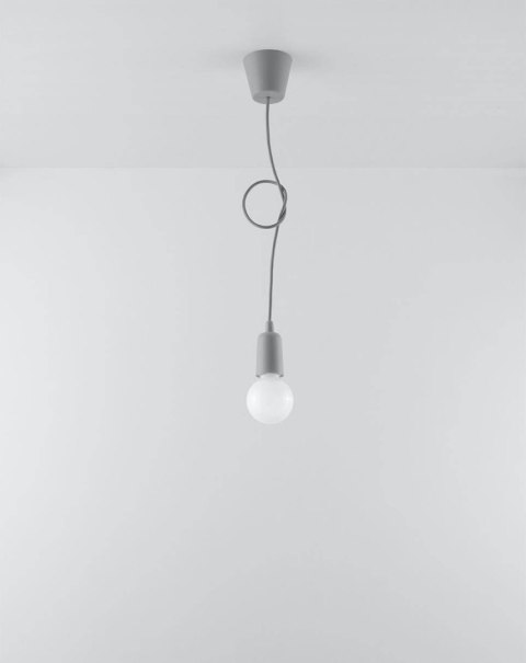 Lampa wisząca DIEGO 1 szara Lampa wisząca DIEGO 1 szara