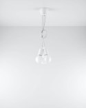 Lampa wisząca DIEGO 3 biała