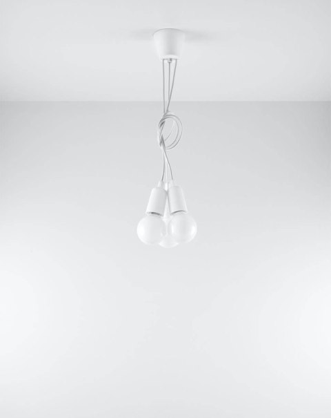 Lampa wisząca DIEGO 3 biała Lampa wisząca DIEGO 3 biała