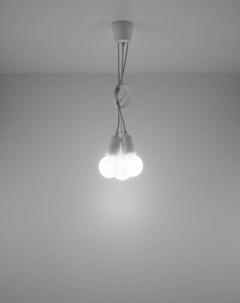 Lampa wisząca DIEGO 3 biała Lampa wisząca DIEGO 3 biała