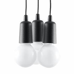 Lampa wisząca DIEGO 3 czarna Lampa wisząca DIEGO 3 czarna