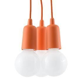 Lampa wisząca DIEGO 3 pomarańczowy Lampa wisząca DIEGO 3 pomarańczowy