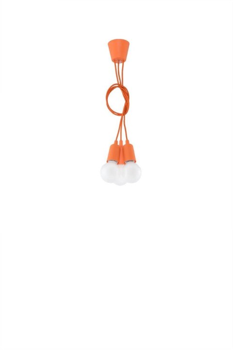 Lampa wisząca DIEGO 3 pomarańczowy Lampa wisząca DIEGO 3 pomarańczowy