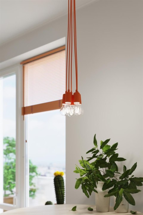 Lampa wisząca DIEGO 3 pomarańczowy Lampa wisząca DIEGO 3 pomarańczowy