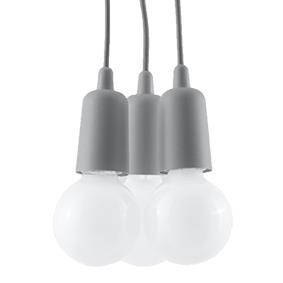 Lampa wisząca DIEGO 3 szara Lampa wisząca DIEGO 3 szara
