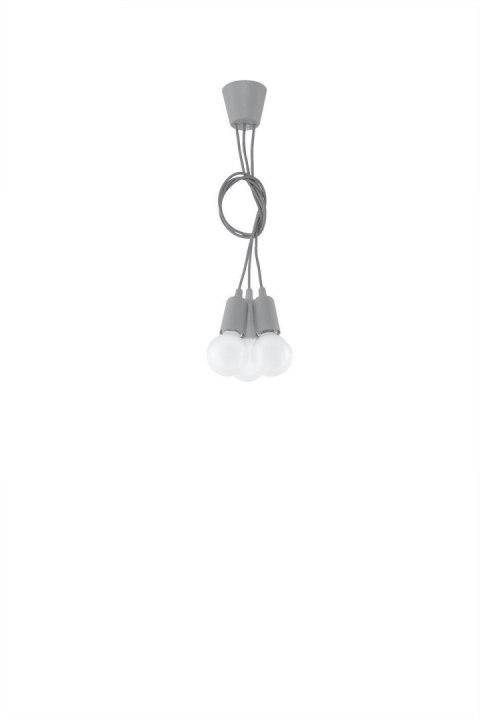 Lampa wisząca DIEGO 3 szara Lampa wisząca DIEGO 3 szara