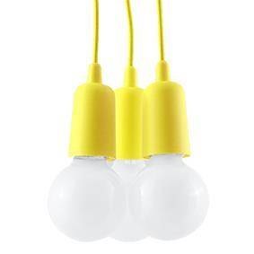 Lampa wisząca DIEGO 3 żółta Lampa wisząca DIEGO 3 żółta