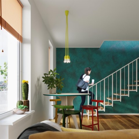 Lampa wisząca DIEGO 3 żółta Lampa wisząca DIEGO 3 żółta
